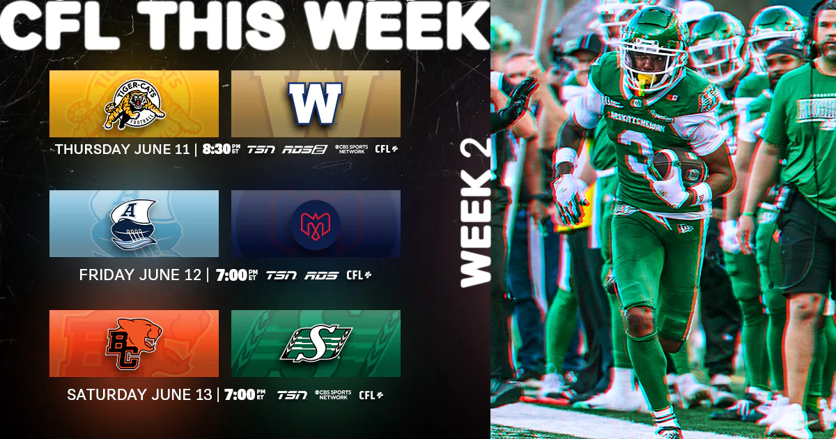 CFL Week 2 Preview: Oliveira Chasing Historic Five-Year Rushing Streak